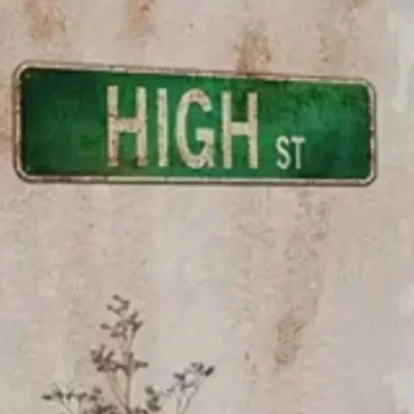 Metal Tin Sign (4''x16''/10cm*40cm) HIGH ST..NWT ..we bundle..enjoy - Picture 3 of 4